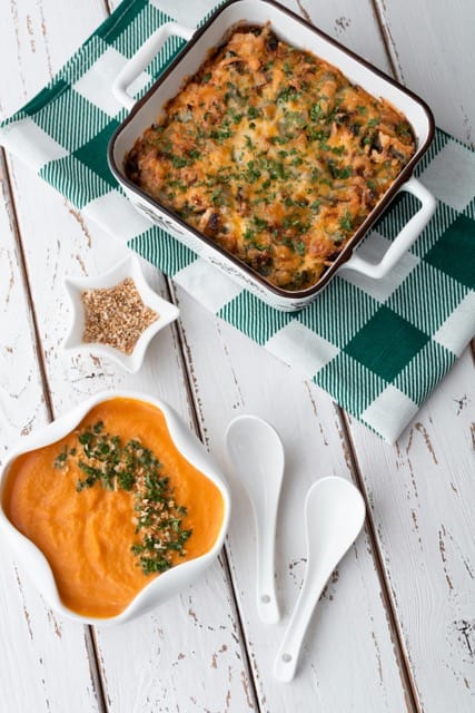 Menus et Tarifs Gratin et soupe de courge