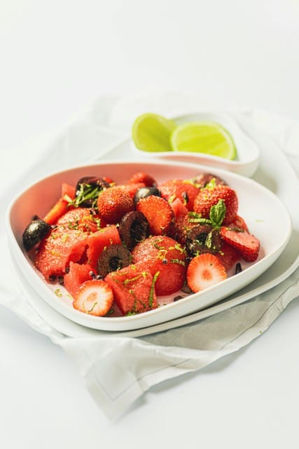 Menus et Tarifs Salade de fraises