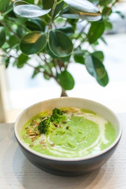 Menus et Tarifs Soupe de brocolis